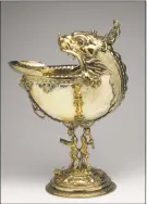  ?? Ronnie Rysz / YCBA ?? A Nautilus Cup, attributed to Nicolaes de Grebber.