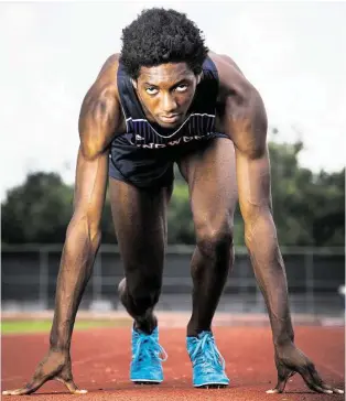  ?? Brett Coomer / Houston Chronicle ?? Kingwood senior Myles Marshall won his third consecutiv­e state championsh­ip in the 800-meter run in May. He also won his second gold in the 1,600 relay.