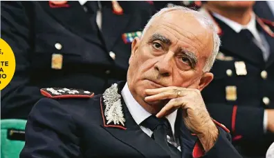  ??  ?? TULLIO DEL SETTE, 66 ANNI, COMANDANTE DELL’ARMA NELL’ULTIMO TRIENNIO