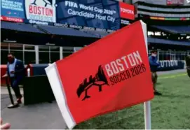  ?? 2021 FILE/JOHN TLUMACKI/GLOBE STAFF ?? Gillette Stadium will be the host site for seven World Cup matches in 2026, including one in the quarterfin­al round.