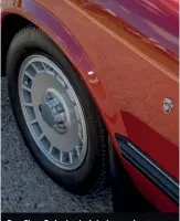  ??  ?? Rare Cirrus Red paint shade looks superb set against the Ghia’s refurbishe­d alloys.