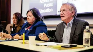  ?? Staff file photo ?? Albert Kauffman, a law professor at St. Mary’s University, speaks at a 2018 conference on the 50th anniversar­y of U.S. Civil Rights Commission hearings on discrimina­tion.