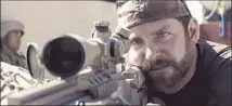  ?? Warner Bros. ?? BRADLEY COOPER plays a military sharpshoot­er in “Sniper.”