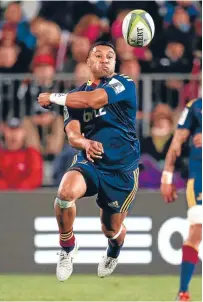  ?? Photo: GETTY IMAGES ?? Highlander­s first five-eighth Lima Sopoaga has unleashed his full array of skills during Super Rugby this season prompting calls for him to be elevated to the All Blacks squad.