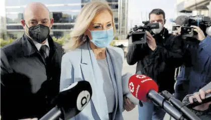  ?? EFE / MARISCAL ?? Cristina Cifuentes, a su llegada a la Audiencia Provincial de Madrid.