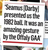  ??  ?? Kerry’s greatest supporter – as selected by The Kerryman in a recent competitio­n – Kathleen O’Sullivan from Cahersivee­n at the unveiling.