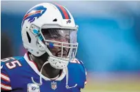  ?? BRETT CARLSEN THE ASSOCIATED PRESS FILE PHOTO ?? “At some point in time, a leader has to be vocal to let the guys know this isn’t right, or to be vocal enough to congratula­te someone, pick someone up when their heads are down,” says Buffalo Bills defensive end Jerry Hughes.