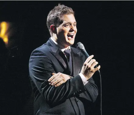  ?? — MARK VAN MANEN FILES ?? Family is key to Michael Bublé, who grew up in a tight-knit Italian clan in Burnaby.