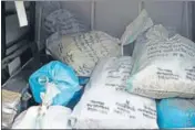  ?? HT FILE ?? The 194-kg heroin and chemicals that were recovered from a house in Sultanwind area of Amritsar on February 1, 2020.