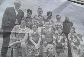  ??  ?? Valentia under 12 team of 1970. Back (from left): Paddy Gallagher (RIP), Paudie Lynch, Donal Curran, Pat O’Connor, Michael Curran,Johnny ‘Mund’ Murphy (RIP). Front: Kevin Curran, Ger Lynch, Dan O’Connor (Capt), Michael A O’Connell, John Paul Curran.