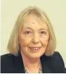  ??  ?? Long-serving Forfar councillor Glennis Middleton lost out.