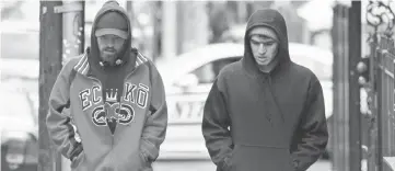  ??  ?? Pattinson, left, and Safdie are in the lowlife ‘Good Time’. — Courtesy of