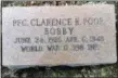  ?? CHRIS LILLSTRUNG — THE NEWS-HERALD ?? Bobby Poor’s gravestone is shown at Mentor Cemetery. The 1944 Wickliffe graduate and state broad jump champion as a senior was killed less than a year later in World War II.