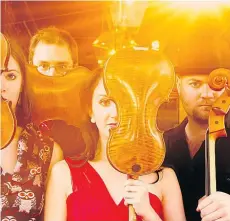  ??  ?? Vancouver’s Black Dog String Quartet will be among the variety of performers at Quartetti: A Festival of String Quartets.