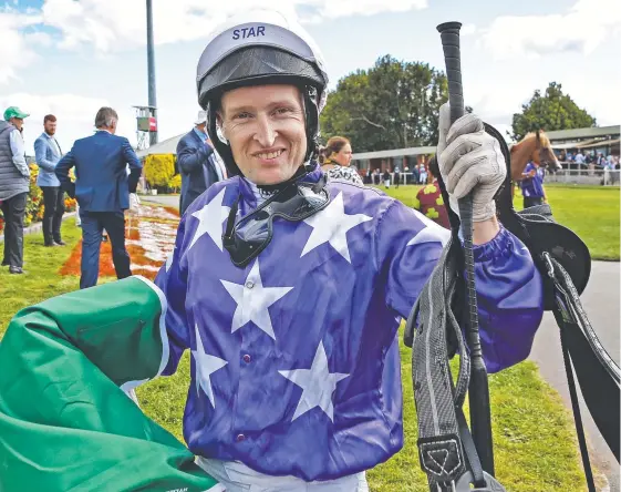  ?? Picture: ZAK SIMMONDS ?? Jockey Craig Newitt is chasing an early Group 1 winner to get an advantage over his spring carnival rivals.