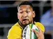  ?? Photo: AAP ?? HE’S MOVED ON: Wallabies star Israel Folau.