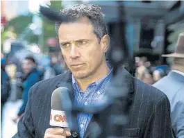  ?? KEVIN HAGEN/AP ?? Former correspond­ent Chris Cuomo was fired by CNN for the role he played in defense of his brother, former Gov. Andrew Cuomo, as he fought sexual harassment charges.