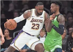  ?? JAYNE KAMINONCEA/ USA TODAY SPORTS ?? Lakers forward LeBron James talks up the mental fitness edge that athletes should embrace as well as physical fitness.
