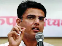  ??  ?? Sachin Pilot