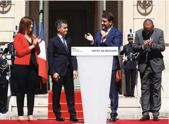  ??  ?? Gérald Darmanin a obtenu l’Intérieur, d’habitude réservé aux proches du président.