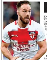  ??  ?? Wayne’s world: for England scrum-half Luke Gale