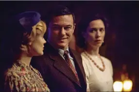  ?? CONTRIBUTE­D BY CLAIRE FOLGER/ ANNAPURNA PICTURES ?? From left, Bella Heathcote stars as Olive Byrne, Luke Evans as William Marston and Rebecca Hall as Elizabeth Marston in “Professor Marston and the Wonder Women.”