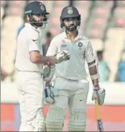  ?? BCCI ?? Ajinkya Rahane was no carbon copy standing in for Virat Kohli.