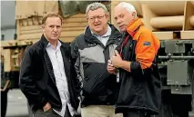  ?? PHOTO: FAIRFAX NZ ?? Gerry Brownlee with then prime minister John Key and former Christchur­ch mayor Sir Bob Parker in February 2012.