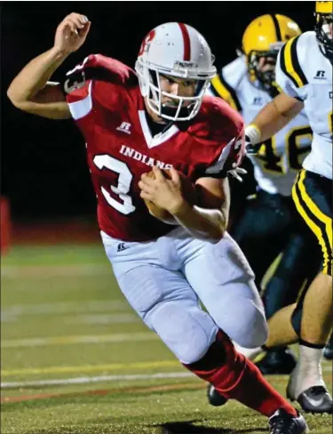  ?? For Montgomery Media / MARK C. PSORAS ?? Souderton’s Jon Horton races past Central Bucks West defenders during Friday’s Suburban One Continenta­l Conference action.