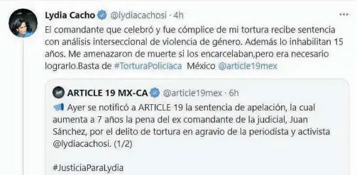  ?? /CORTESÍA:TWITTER ?? La resolución judicial fue expuesta en redes sociales