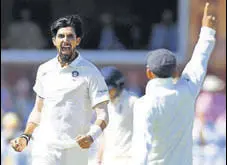  ?? GETTY IMAGES ?? Ishant Sharma picked seven wickets in first Test.