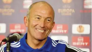  ??  ?? All smiles: Stoke City manager Tony Pulis was sacked by Gillingham in 1999. — AFP