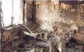  ?? (الوطن) ?? آثار تدمير مستشفى في إدلب بالقنابل العنقودية