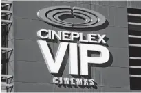  ?? REUTERS ?? Britain's Cineworld Group Plc is on track to become North America's biggest operator of movie theaters with its plan to buy Canada's Cineplex Inc. for $2.15 billion.