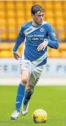  ?? Picture: SNS. ?? Murray Davidson: not yet counted out of Saturday’s derby against Dundee.