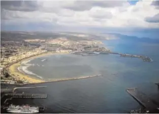  ?? JUAN MEDINA ?? Imagen aérea del puerto de Melilla