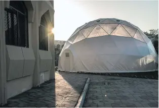  ?? Vidhyaa for The National ?? The biodome erected at Aisha bin Abu Baker School in Abu Dhabi.