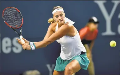  ?? Catherine Avalone / Hearst Connecticu­t Media file ?? Petra Kvitova at the Connecticu­t Open in 2016. She’s a two-time Wimbledon champion.