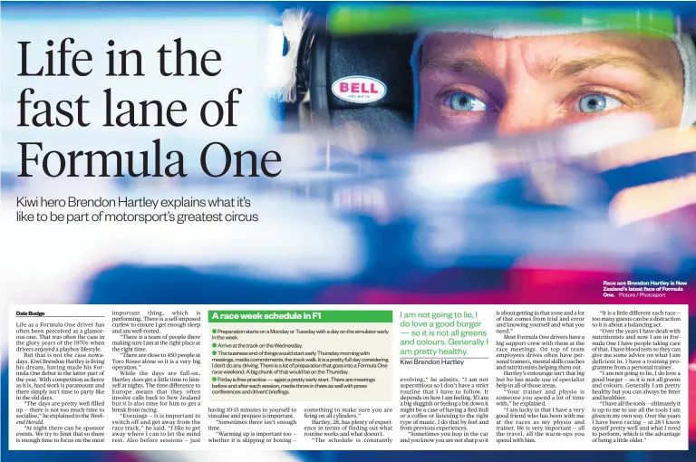 ?? Picture / Photosport ?? Race ace Brendon Hartley is New Zealand’s latest face of Formula One.