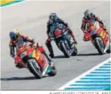  ?? ÁLVARO RIVERO / CIRCUITO DE JEREZ ?? Gardner, Bezzechi y Raúl Fernández.