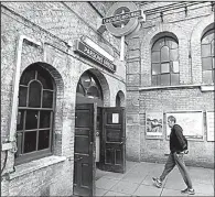  ?? AP/TIM IRELAND ?? A man walks Saturday into the Parsons Green subway station, which reopened after Friday’s terrorist attack.