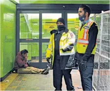  ?? OMAR MOSLEH PHOTOS TORONTO STAR ?? For many people experienci­ng homelessne­ss in Edmonton, the downtown LRT undergroun­d stations have become a makeshift shelter.