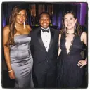  ?? Catherine Bigelow / Special to The Chronicle ?? Encore board members Vanessa Jean-Baptiste (left), Gary Williams and Jacqueline Barrett at the gala.