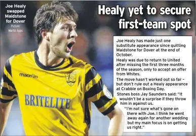  ?? Picture: Martin Apps ?? Joe Healy swapped Maidstone for Dover
