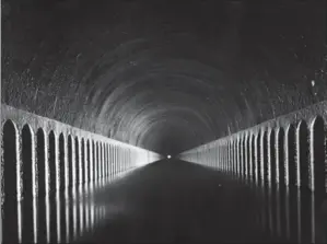  ?? HENRY GUTTMANN/ GETTY IMAGES ?? No light at the end of the tunnel?: The canal at the Tunnel de Roue, near Marseilles, pictured in 1930.
