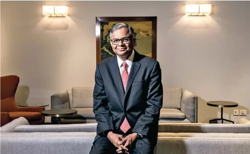  ?? ?? TATA SONS CHAIRMAN N. CHANDRASEK­ARAN SAYS THE FOCUS WILL BE ON CASH FLOW