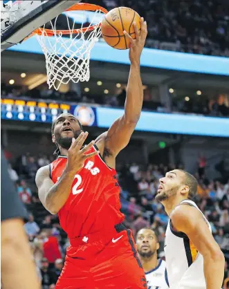  ?? RICK BOWMER/THE ASSOCIATED PRESS ?? Expectatio­ns are high for the Toronto Raptors heading into the new season in part because of the presence of perennial all-star forward Kawhi Leonard, acquired during the off-season from the San Antonio Spurs in a trade that sent DeMar DeRozan the other way.