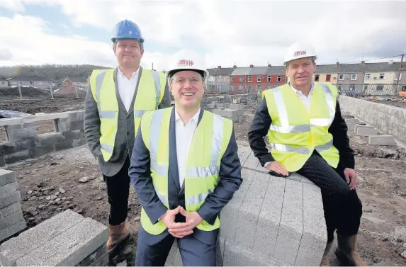  ??  ?? &gt; From left, managing director of developmen­t Simon Jehu, finance and operations director Andrew Lycett, and Marc Jehu, all of Jehu Group