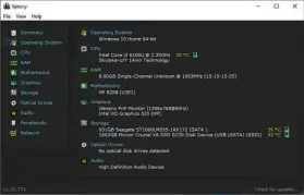  ??  ?? ABOVE Speccy should shed light on your drive – if not, Google will help