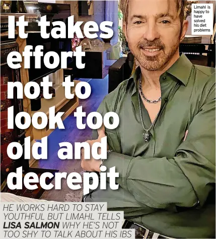  ?? ?? Limahl is happy to have solved his diet problems
